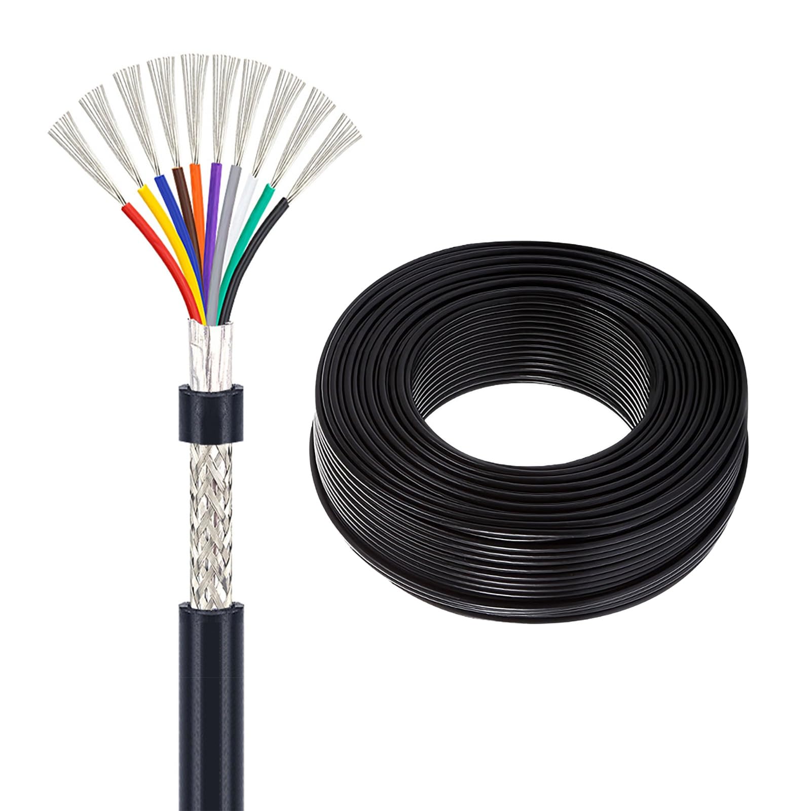Câble blindé UL2464 anti-interférence 10 conducteurs 18AWG pour vos automates
