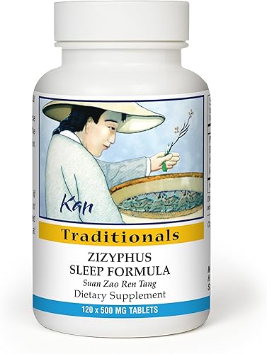 Kan Herbs Company Zizyphus Sleep Formula – Mezcla de hierbas tradicionales chinas para el equilibrio nocturno y apoyo de relajación, promueve el