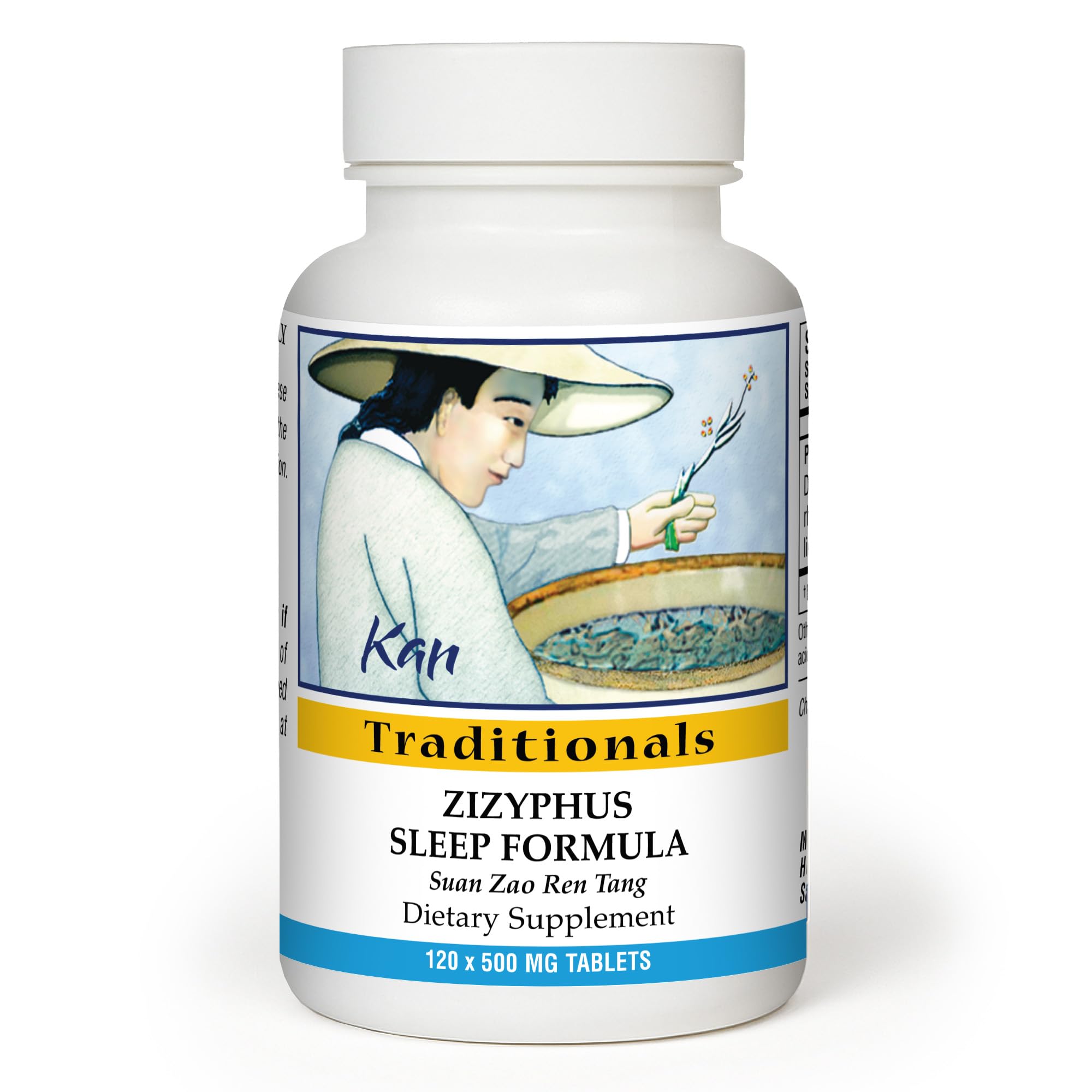Kan Herbs Company Zizyphus Sleep Formula – Traditional Chinese Herbal Blend for Nighttime Balance and Relaxation Support, Promotes Overall Well-Being and Harmony, Herbal Supplement, 120 Tablets