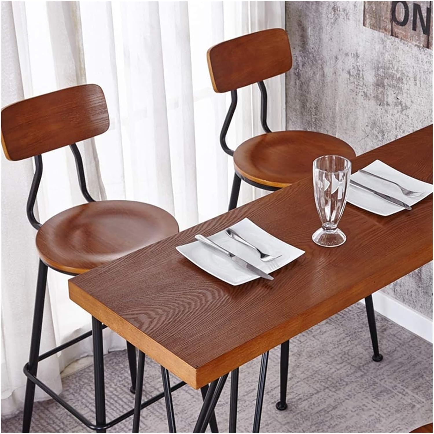 インダストリアルスタイル バースツール 2脚セット バースツール バースツール 2個セット バーチェア ヴィンテージ