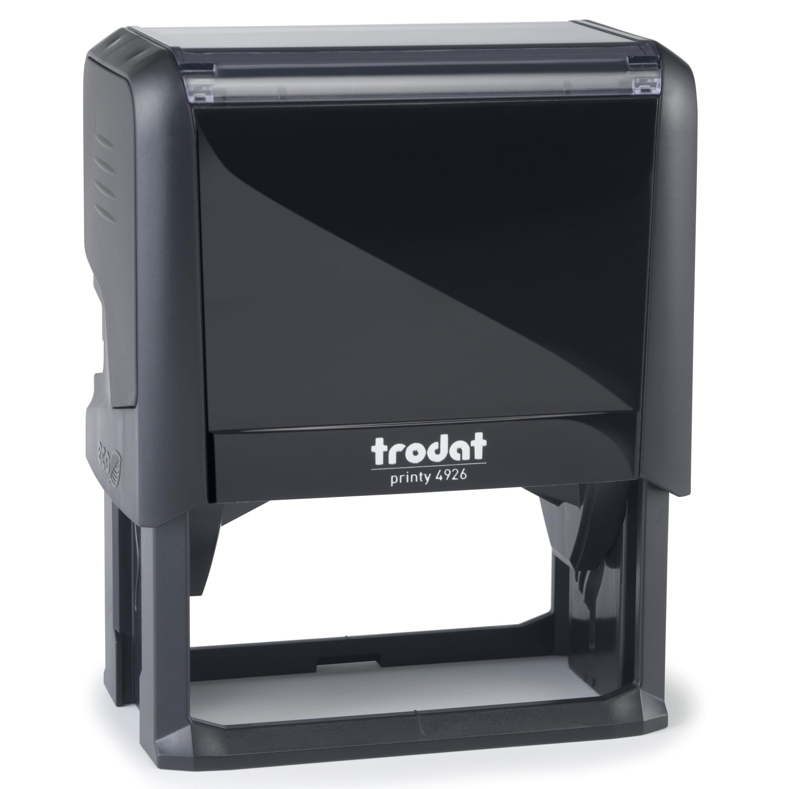 Mister Timbri Timbro Autoinchiostrante Trodat 4926 75x38 mm Rettangolare Personalizzabile - 9 Righe di Testo, Ecologico e Ideale per Dati Aziendali o Firma