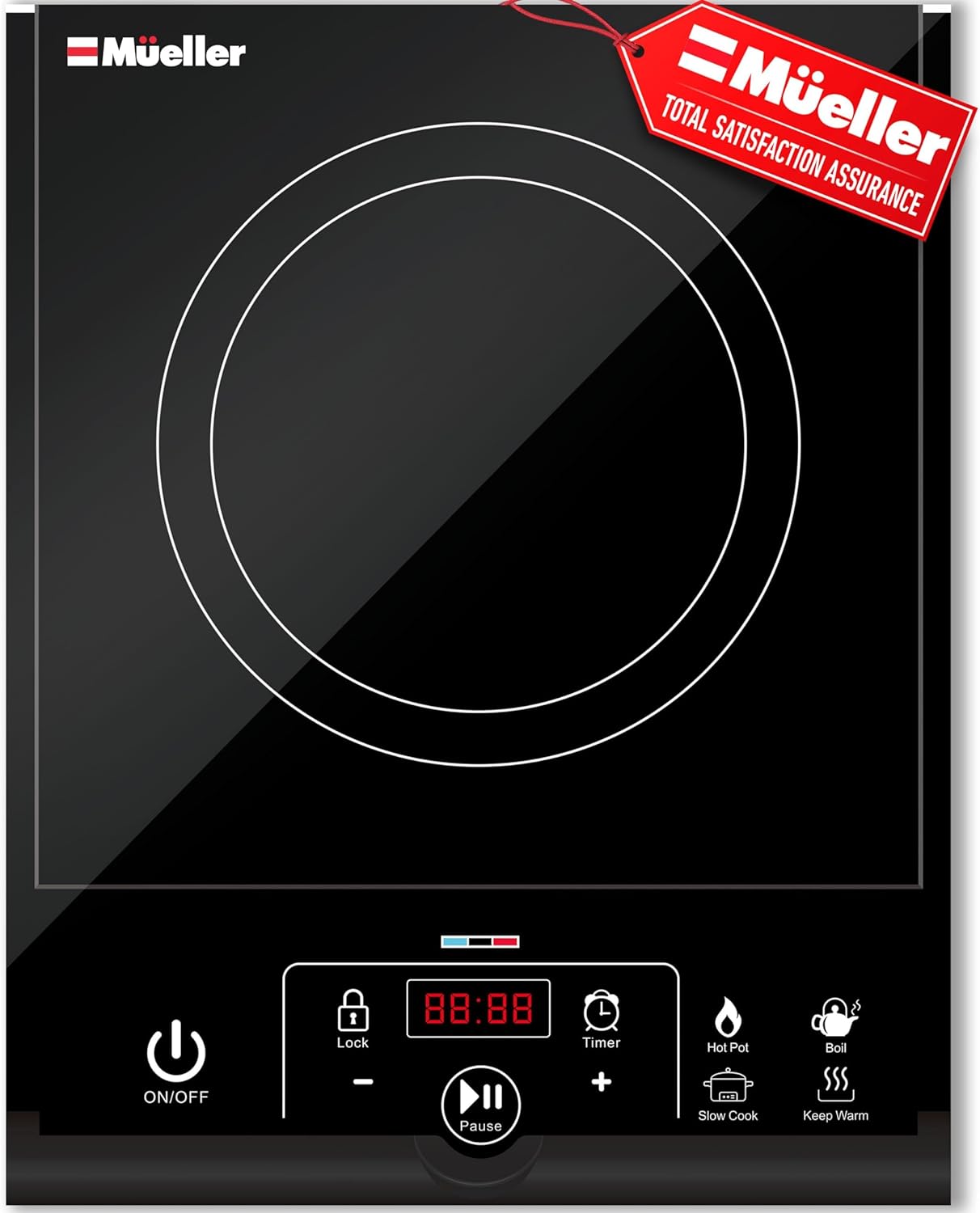 Mueller RapidTherm Portable Induction Cooktop