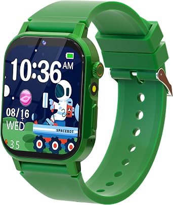 Kids Smart Watch with 32 puzzle Games, HD Touch Screen Watches with Video Camera Music Alarm Clock Audiobooks Pedometer Flashlight 12/24 hr, Educational Toys Gifts for Boys Girls Age 4 5 6 7 8 9 10