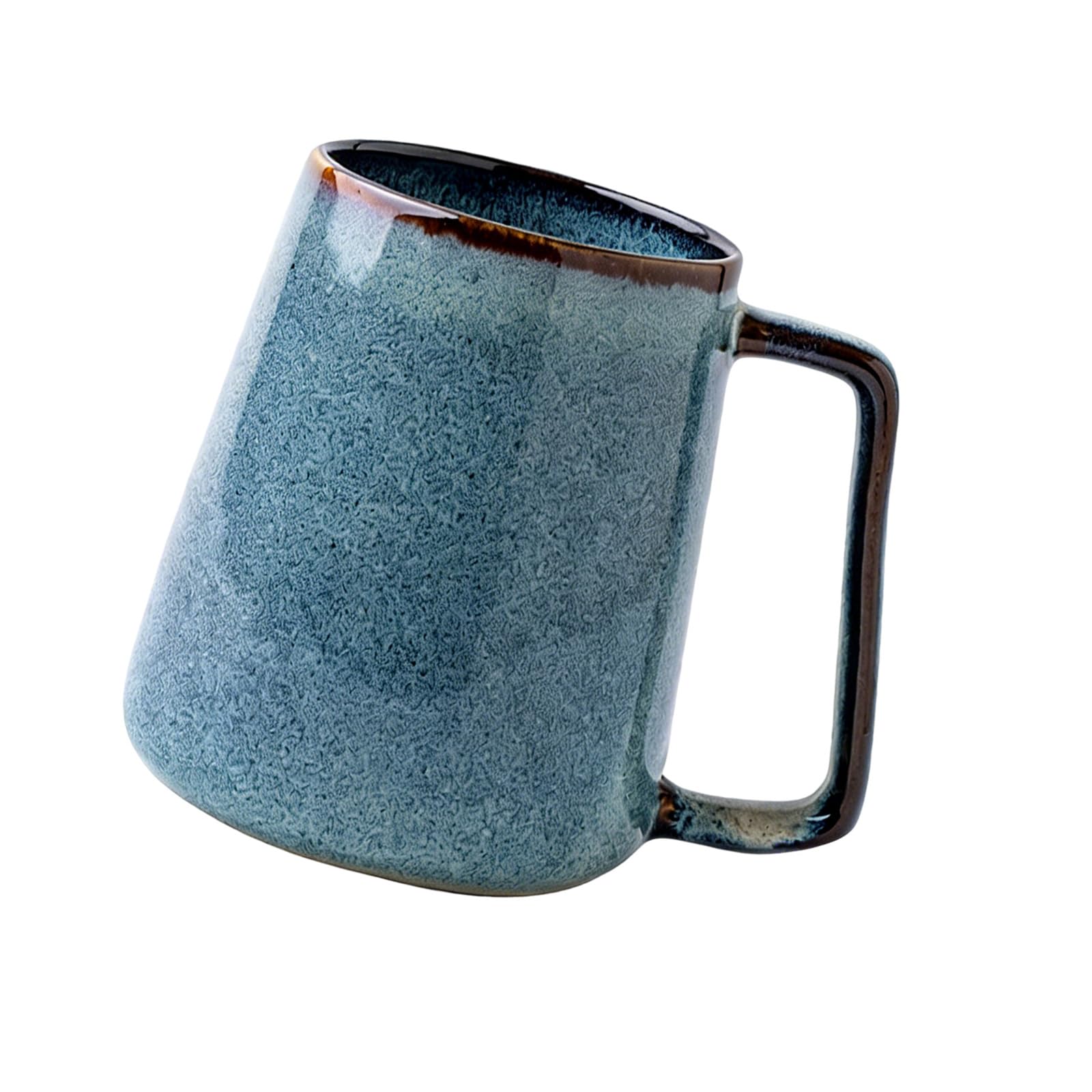 carotoe Distinctive Ceramic Cup Showcasing Unique Raku Glazed Art 350Ml Size Coffee Enthusiasts Ceramic Coffee Mugs