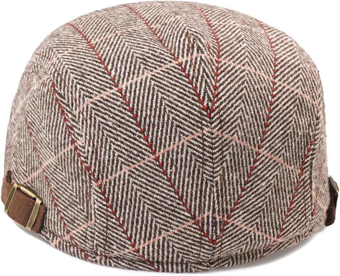 Men's Cotton Newsboy Hats Flat Ivy Gatsby Cap Irish Cabbie Ivy Driving Hunting Hat - Image 4