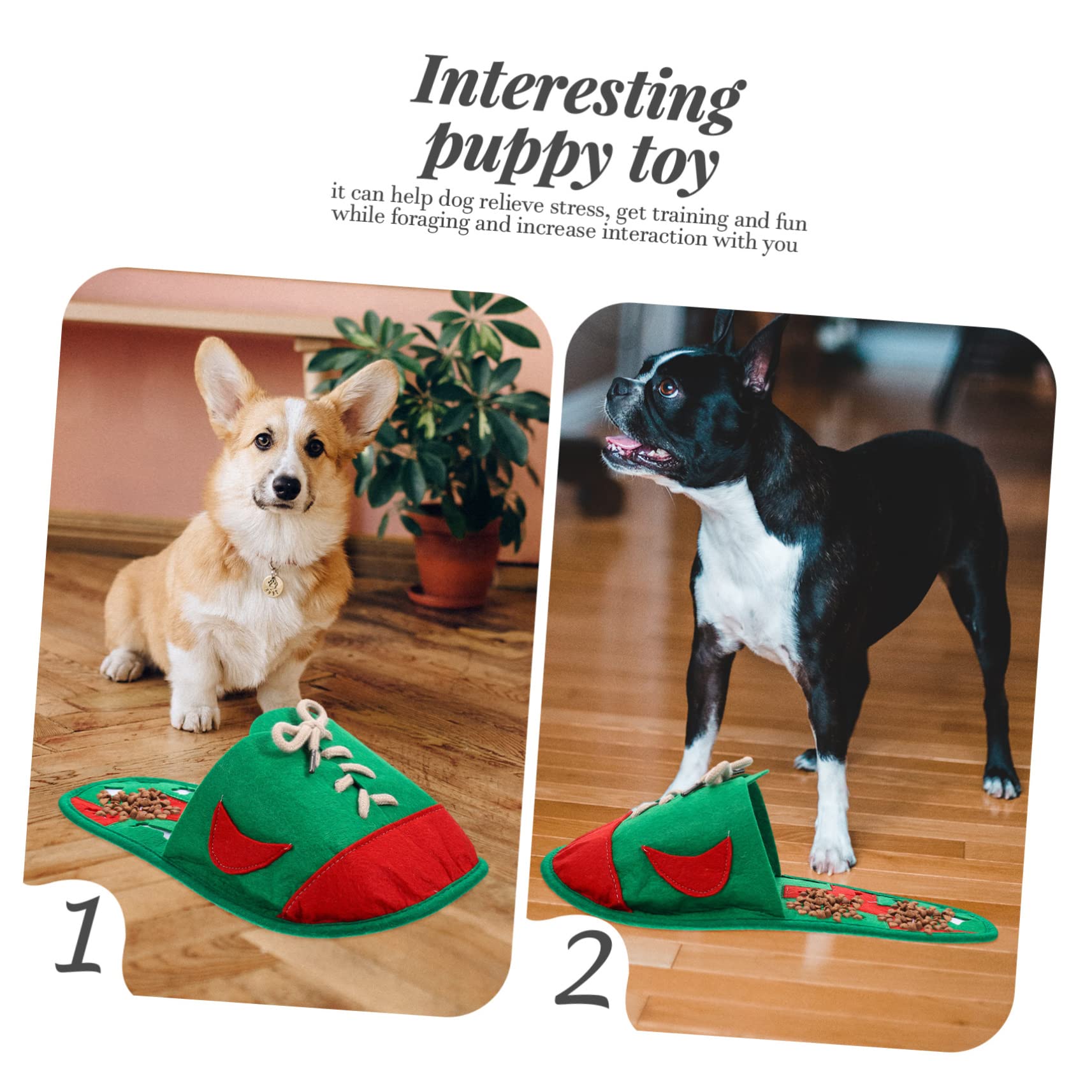 BESPORTBLE 4 Piezas Juguete para Mascotas con Fugas Dog Toys Accesorio para Cachorros Juguete de Tela de Fieltro colchoneta para Mascotas Juguetes para Perros pequeños Suministro de Cachorro