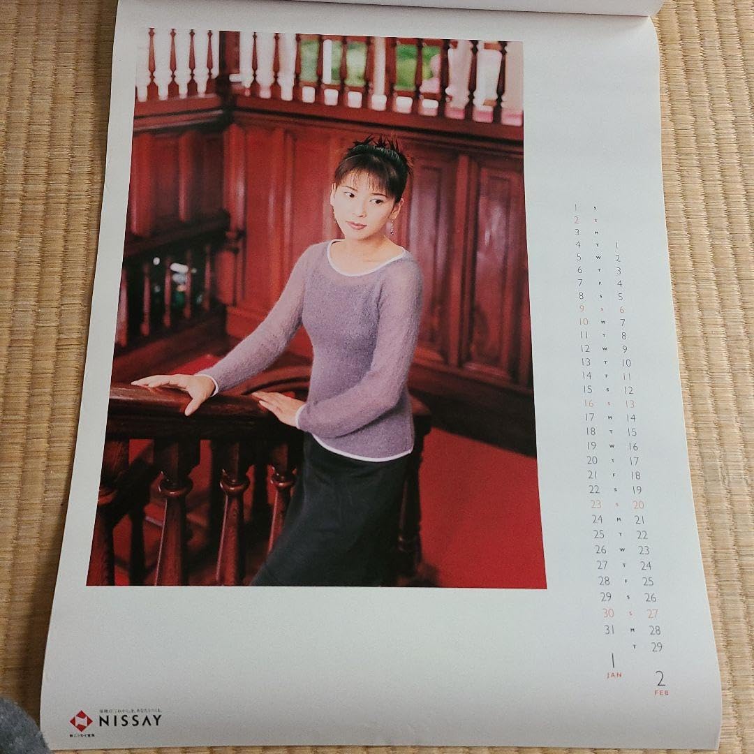 当時物 森高千里 1998年 大判 ポスター カレンダー 日本生命 ニッセイ 当時物 森高千里 1998年 大判 ポスター カレンダー 日本生命