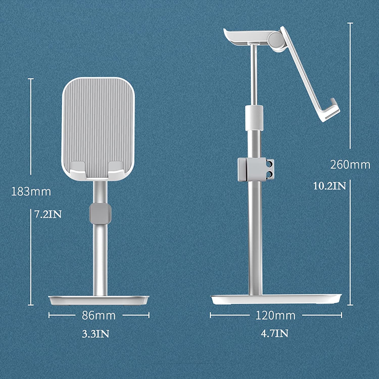MRKU Supporto per Cuffie, Gancio per Cuffie, Appendiabiti da scrivania e per Telefono, Altezza e angolazione Regolabili, Ideale per Il Gaming e la creatività.