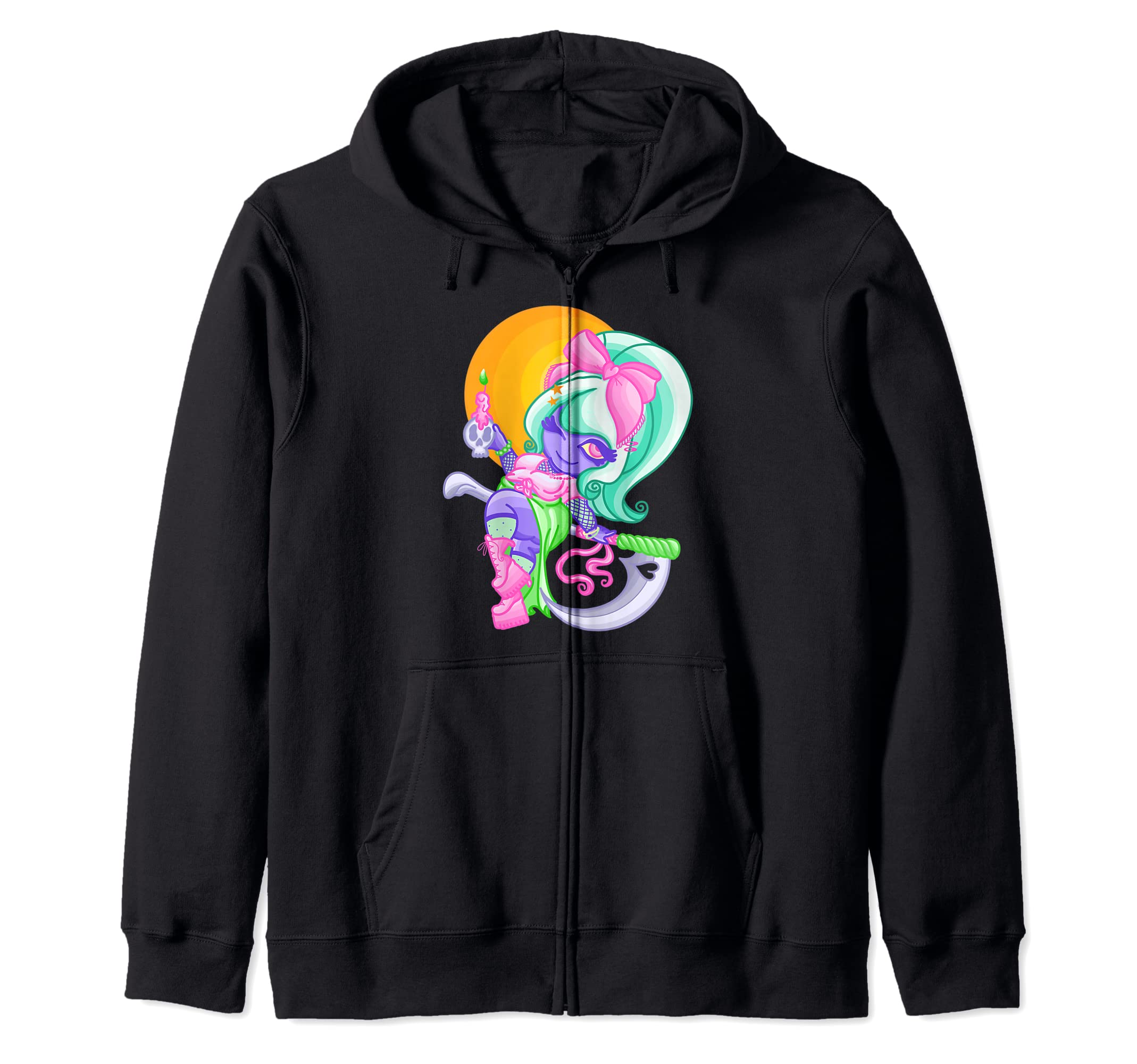 Pastel Goth Shirt - Kawaii Goth Clothes - Goth Aesthetic Zip Hoodie