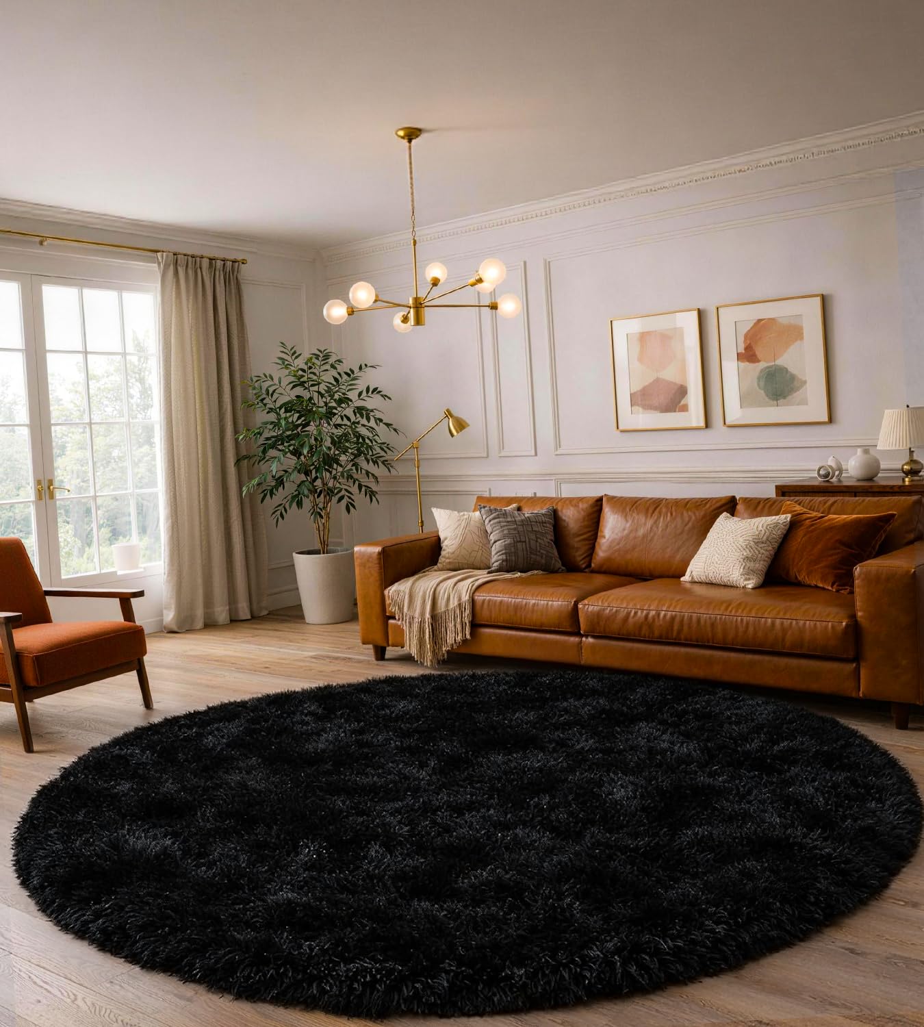 MARATIP Teppich Wohnzimmer Hochflor Schlafzimmer Wohnzimmerteppich