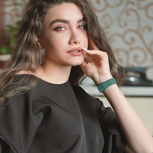 Miniatura 6 de Paquete de 3 correas de reloj de silicona para Garmin Vivoactive 4S, Venu 2S, Vivomove 3SVenu 3S, correa deportiva suave de 0.71 pulgadas (0.709