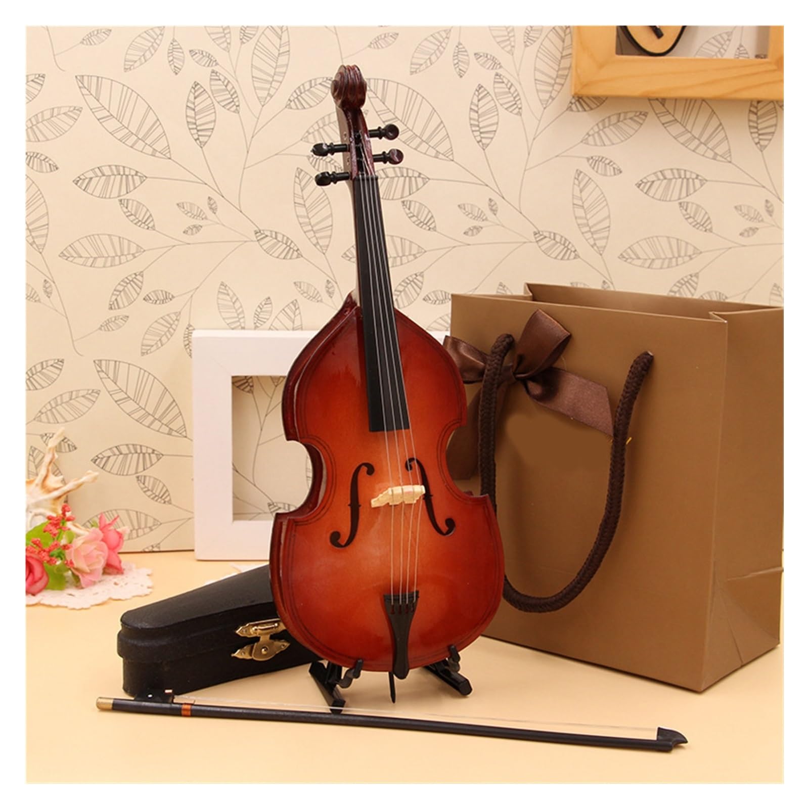 手作り小型コントラバス（約22cm） 手作り小型コントラバス(約22cm) コントラバス販売 | 中嶋弦楽器工房