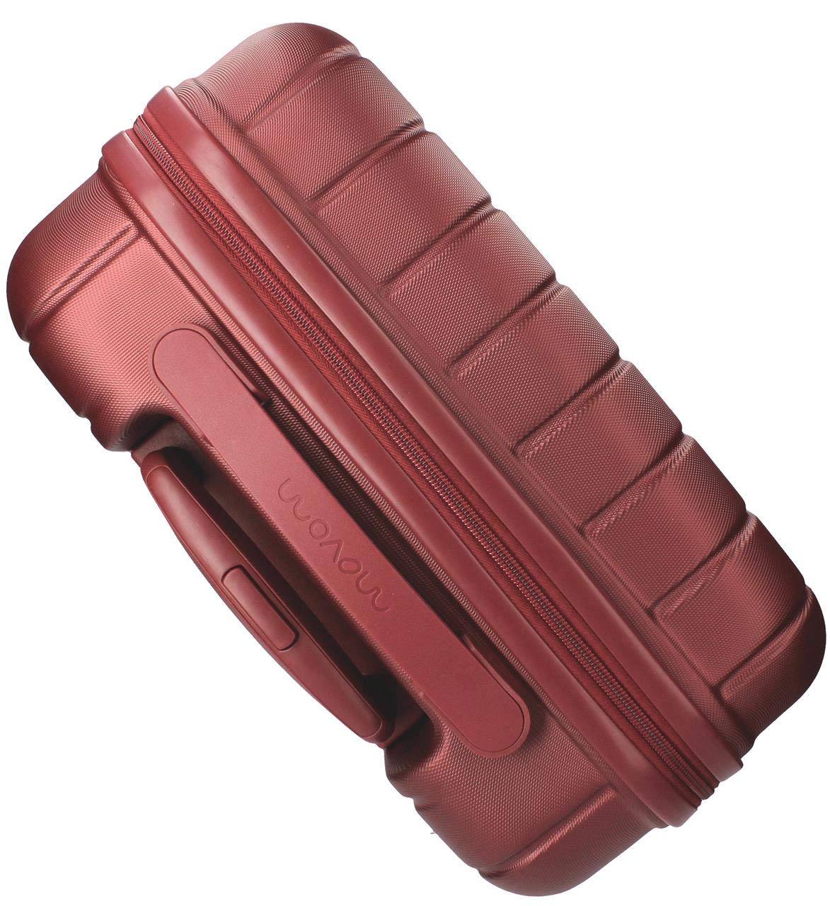 MOVOM Wood, valigia da cabina, bagaglio a mano, interno con due scomparti, realizzata in materiale ABS resistente e leggero, 4 ruote girevoli, lucchetto a combinazione laterale, di Joumma Bags