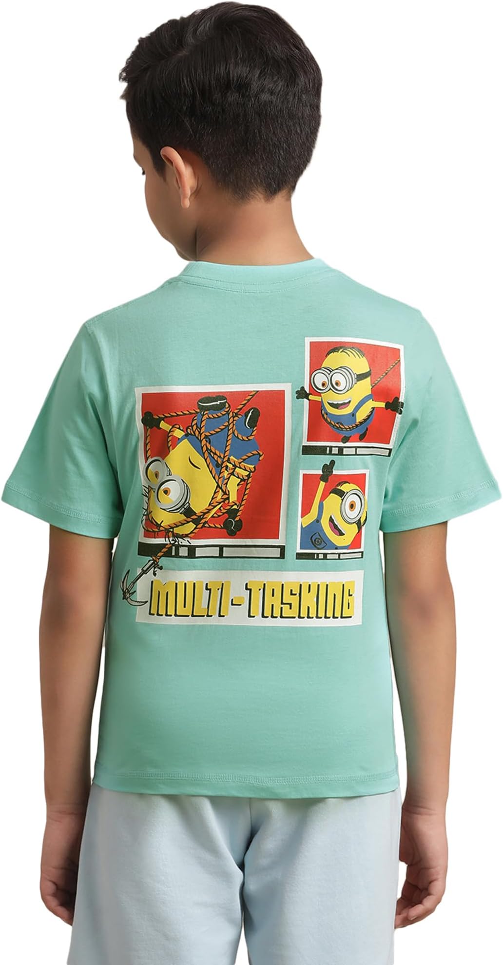- Kidsville Minions Printed Regular Fit Cotton Boy's T-Shirt