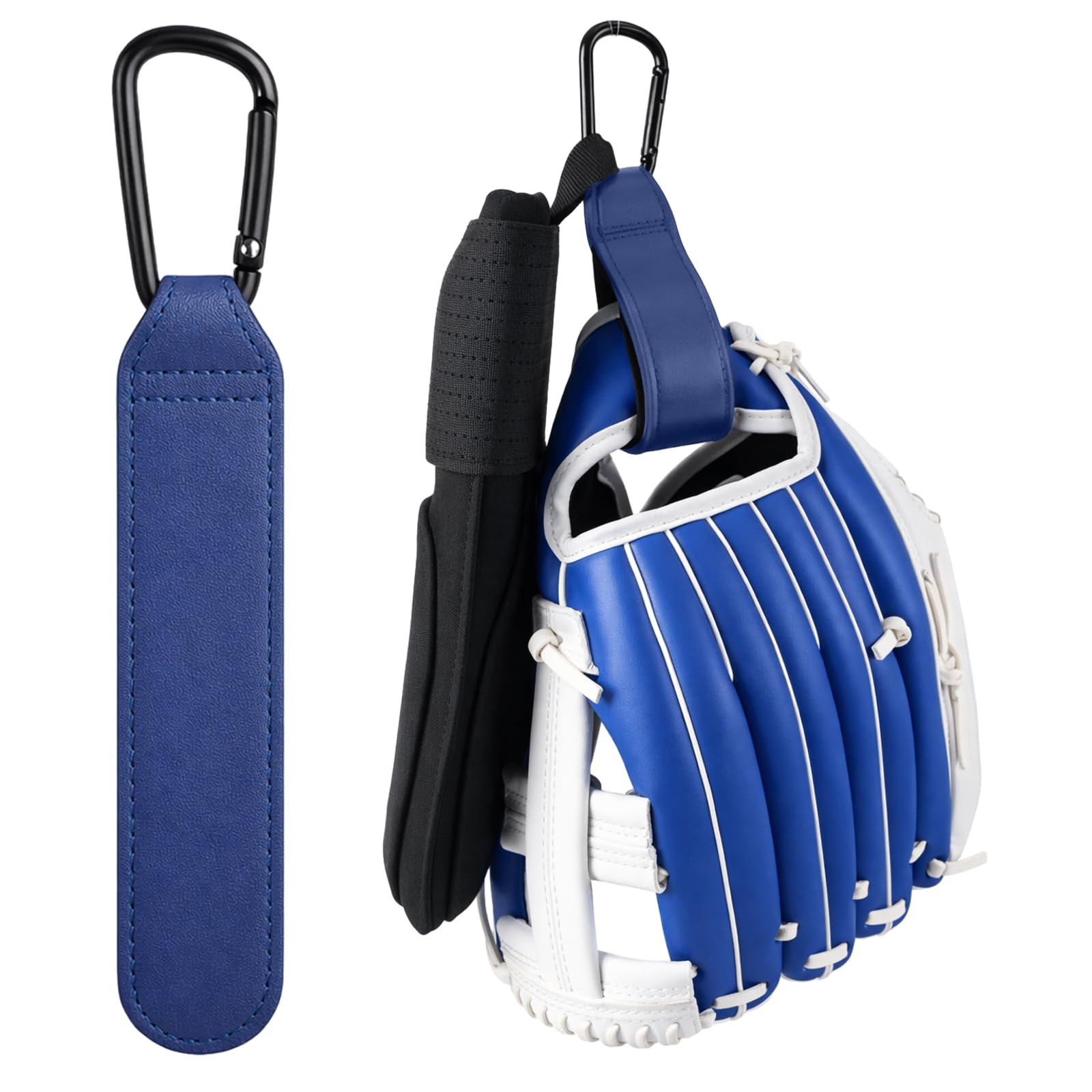 Therwen Adjustable Baseball Glove Clip for Hanging Bags Training Sports Gear Glove Holder Protection Accessory Strap Bag Attachment with Hanging Loops Travel Accessories for Drying