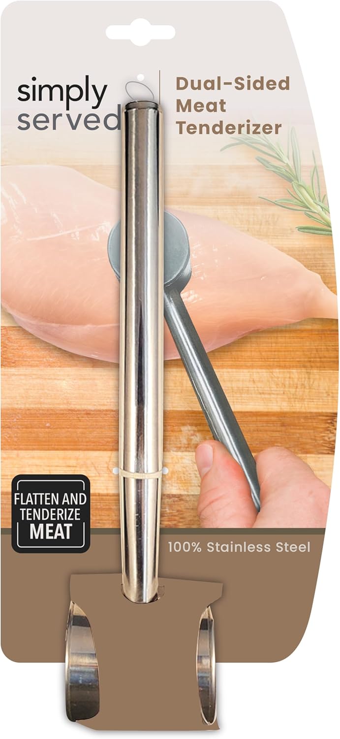 Ablandador de Carne Doble Cara Simply Served Acero Inoxidable