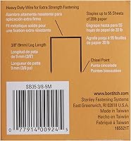Vista 2 de Bostitch Office Heavy Duty Premium Staples, 25-55 Sheets, 0.375 Inch Leg, 5,000 Per Box (SB353/8-5M)