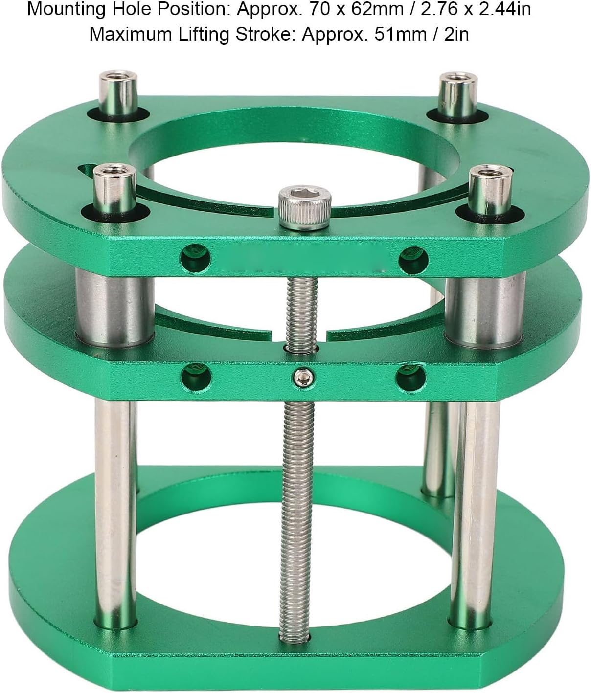 Router Base, 4 Jaw Clamping System, Height Adjustment, for Woodworking, Aluminum Alloy, Stainless Steel