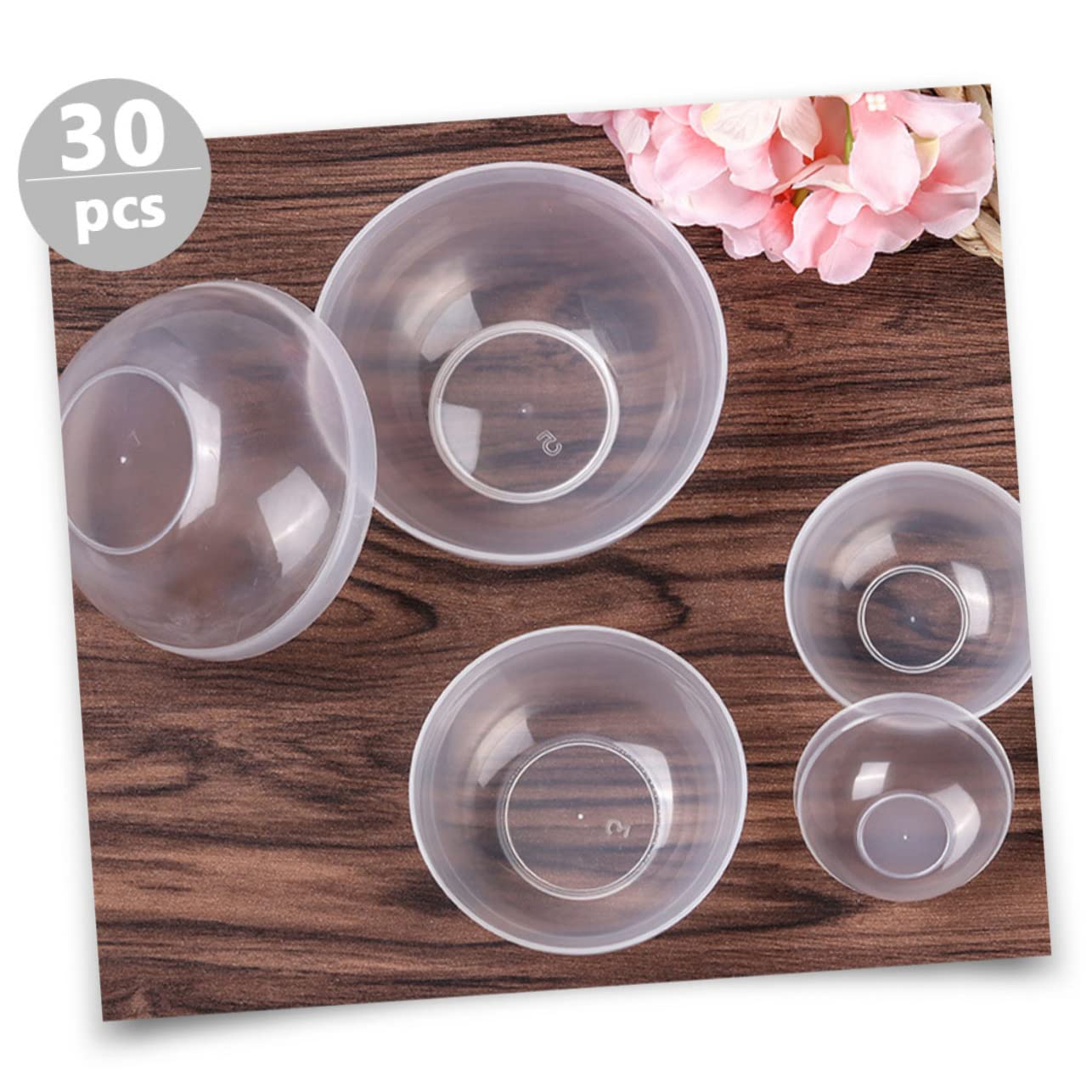 30 Stück Pvc Schüsseln für Kosmetik Schönheitswerkzeug Praktische Selbstgemacht Gesichtsmaskenschale und Vielseitige Rührschüsseln für Täglichen Beauty Einsatz