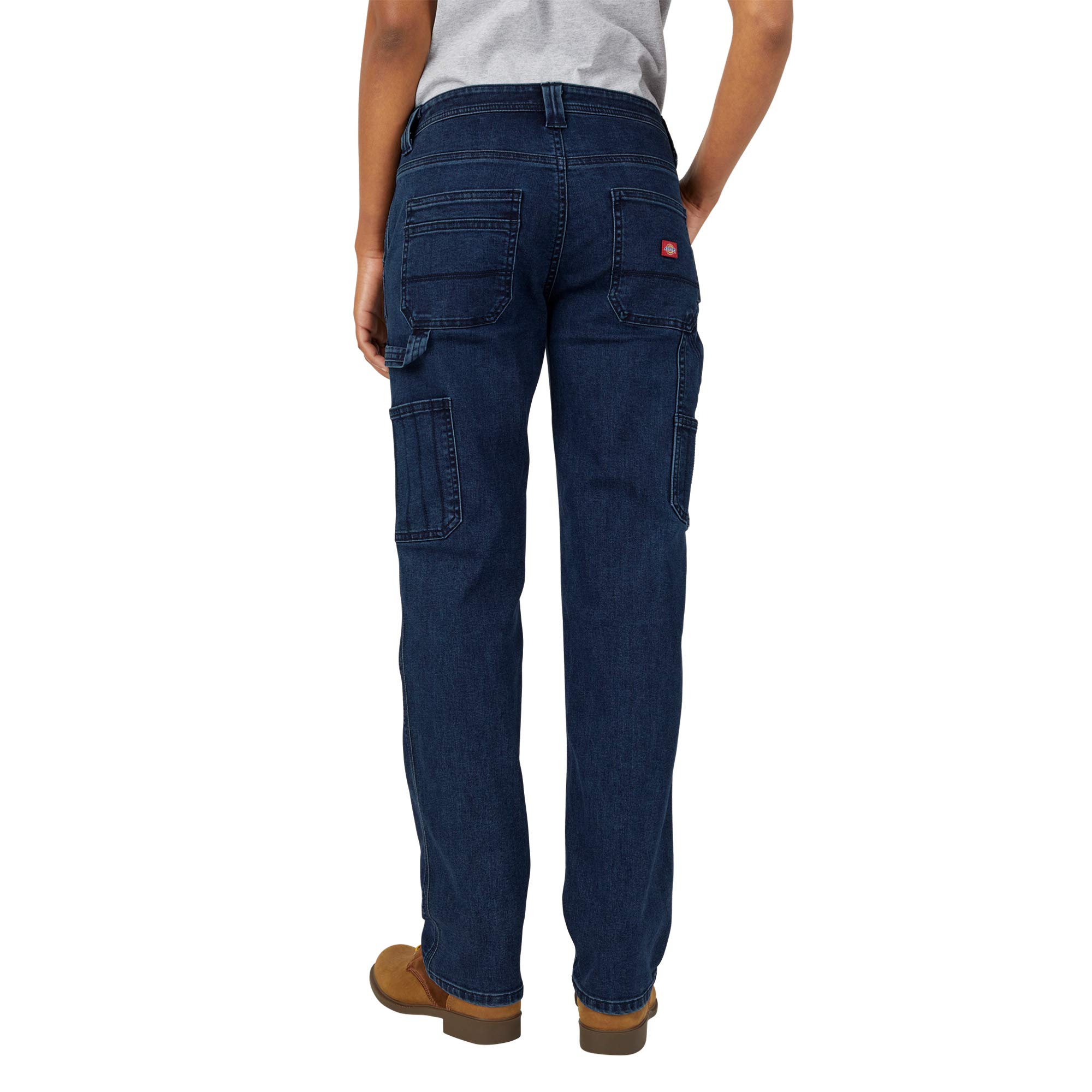 Dickies Damskie spodnie dżinsowe Carpenter Straight Casual, Ciemny kamień do mycia, 40