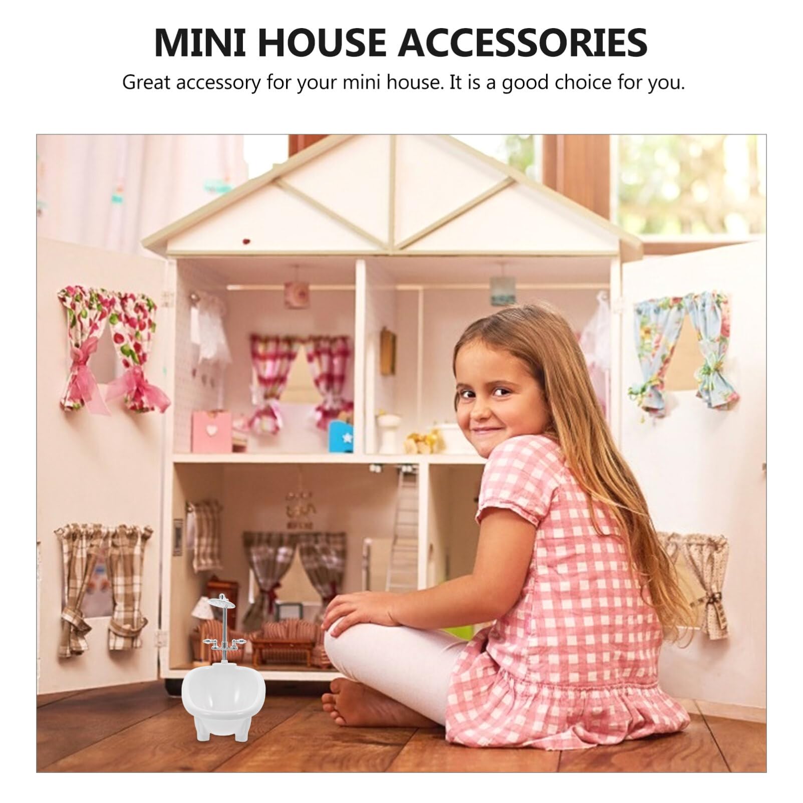 Lot de 12 miniatures de baignoire pour maison de poupée, ensemble réaliste en 3D, petite baignoire pour décoration de salle de bain, arrangement DIY, bureau à domicile