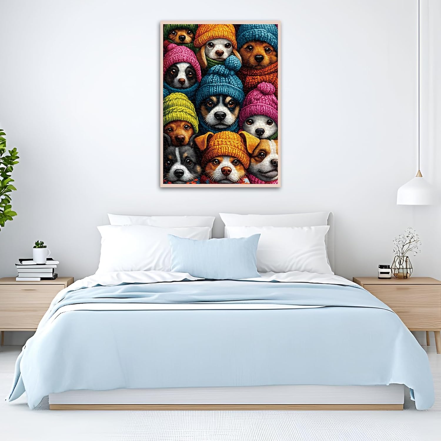 Puzzle for Adults 1000 Pieces,Knitted Puppy Crew JigsawPuzzle, Challening Impossible Difficult Hard Fun 1000 Pieces Jigsaw Puzzles for Adults