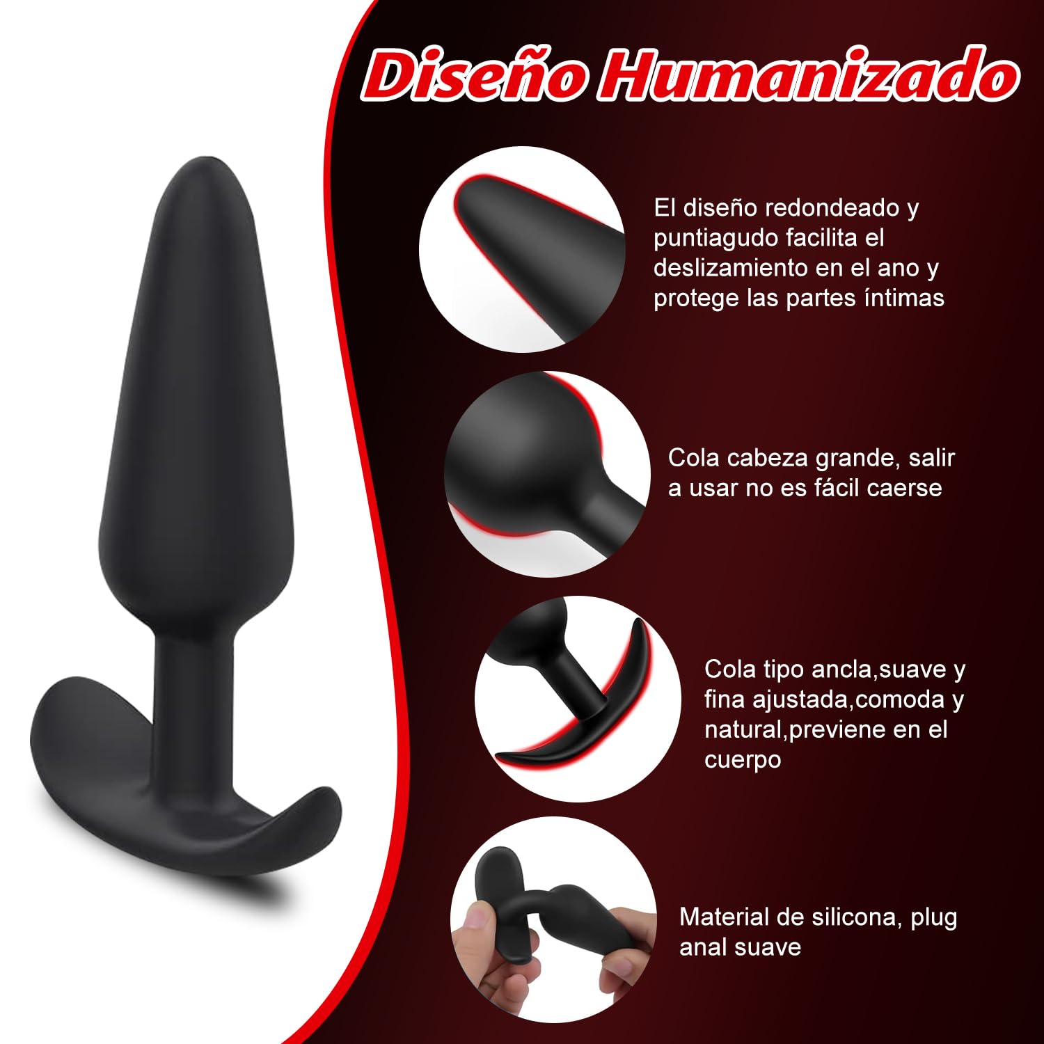 usar plug anal Plug Anal Vibrador com Estimulador Vai Vem e Controle Remoto main image 0