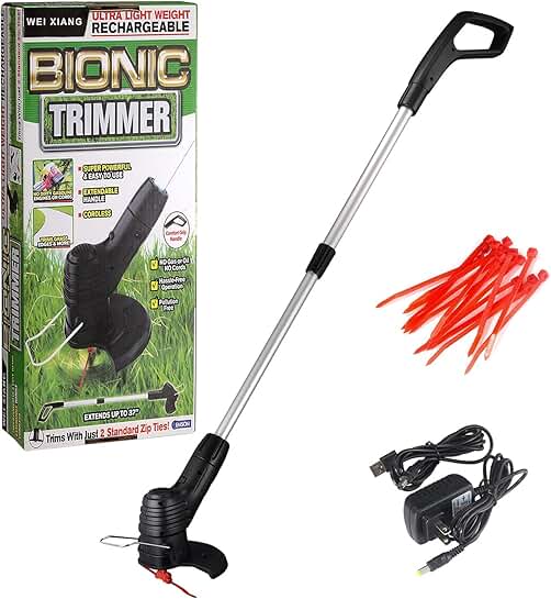 Amazon.co.uk cordless strimmer with plastic blade