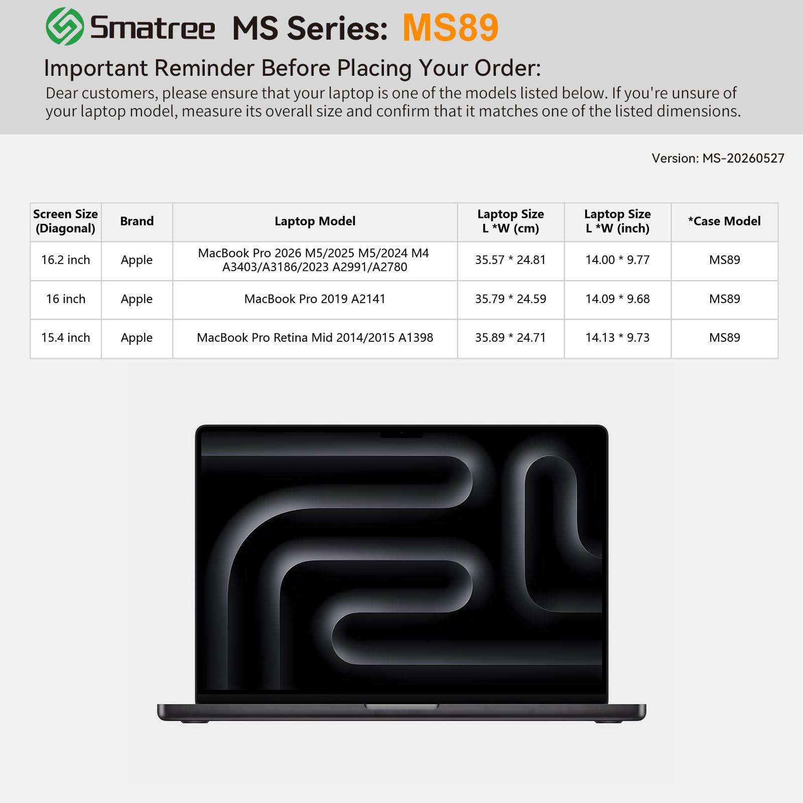 Smatree MS89 custodia rigida in EVA con supporto per 16,2 pollici Apple MacBook Pro M4 2024/M3 Pro/M3 Max 2023/A2991, per MacBookPro M2Pro/M2 Max/M1Pro/M1Max 2023/2021 A2780/A2485, verde