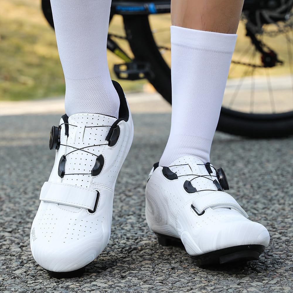 Scarpe Ciclismo Strada Uomo Donna Scarpe da Bici da Strada Extreme compatibili con Pedale SPD-SL e Installazione Compatibile SPD/Look KEO Cleats