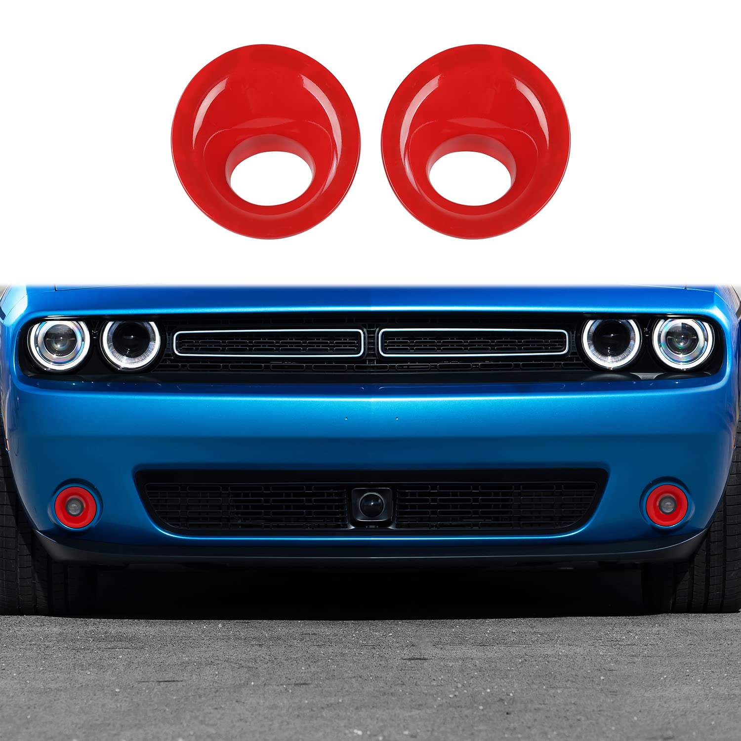 Dodge Challenger Front Lip Dodge Kit - 2015-2022 Front Bumper With Fog ...