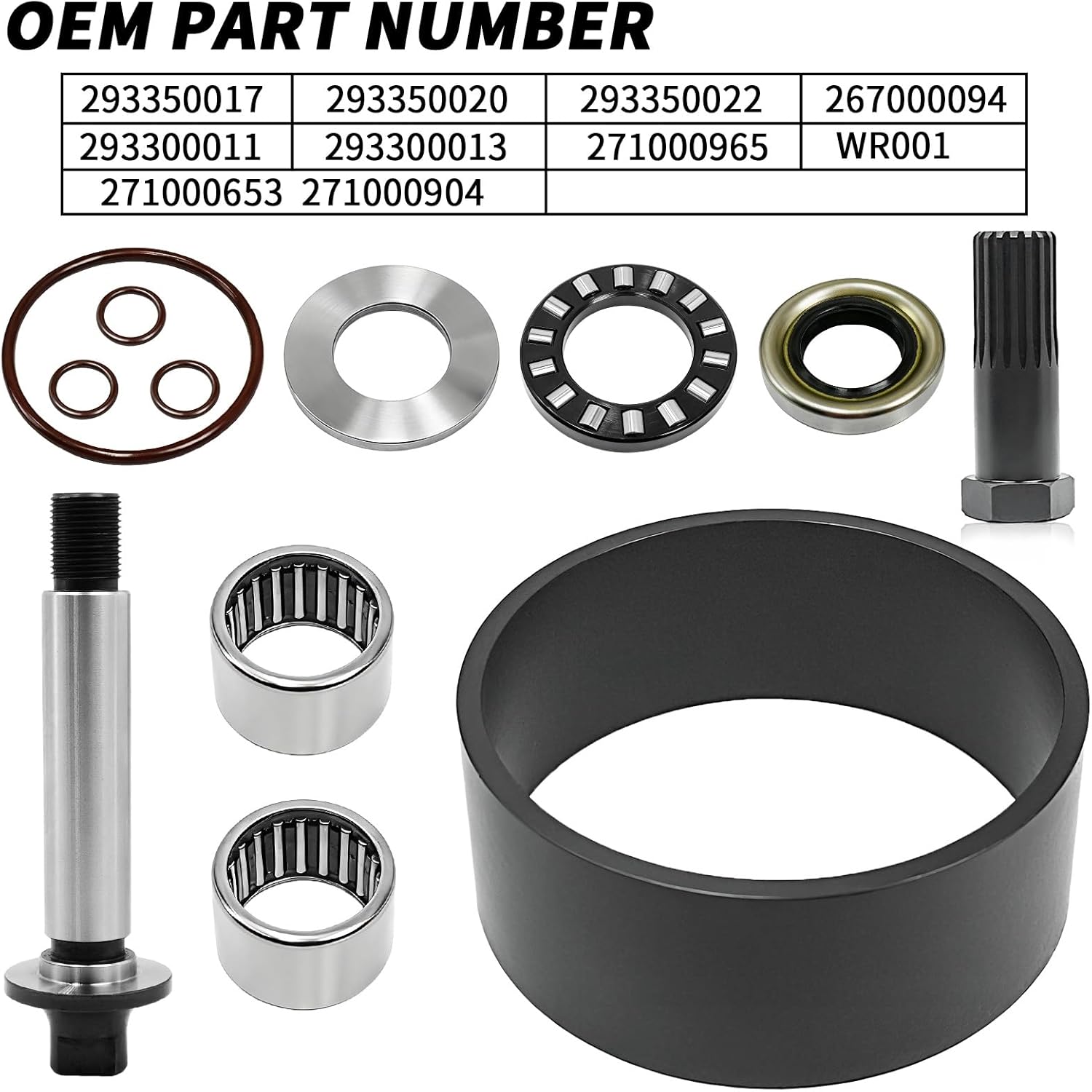Jet Pump Rebuild Kit Impeller Shaft & Wear Ring & Bearing Seal Kit with Removal Tools for Sea-Doo GTI GTX 3D RX XP GSX GTS LRV LRV DI/RFI/Limited/LE/LE RFI/RFI