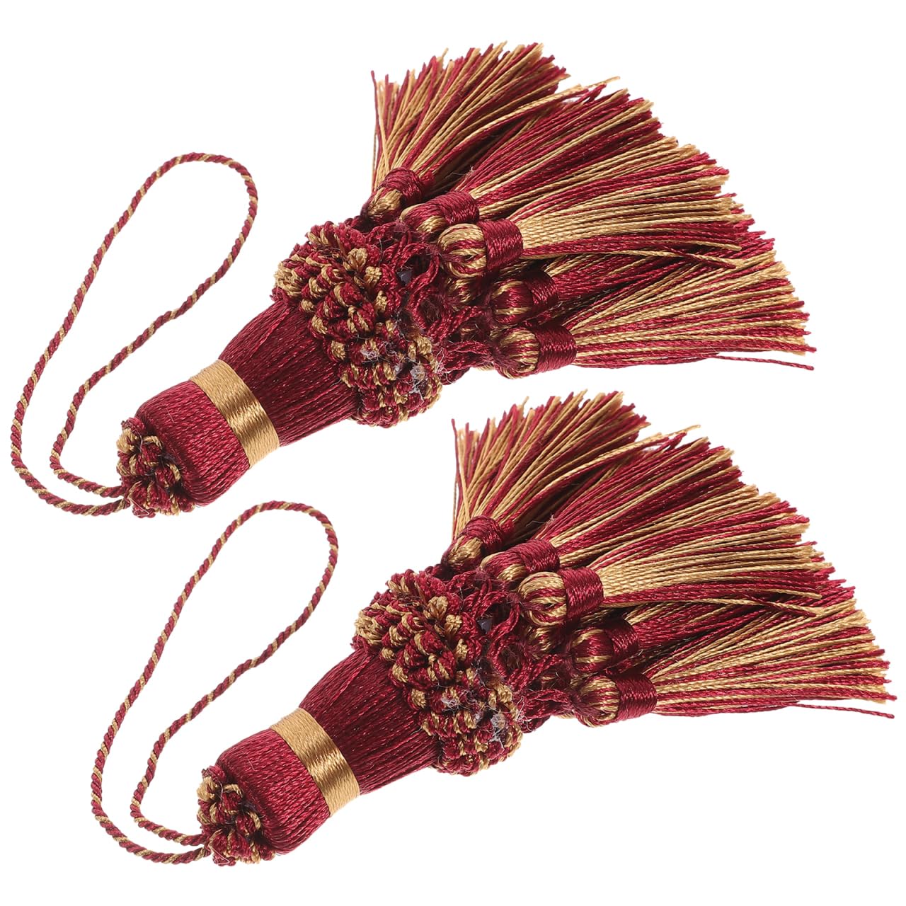 2piezas Colgante De Artesanal para Adornos De Cortinas Decoración Borlas Largas Accesorios para Hogar Manualidades Llaveros Y DecoracióN De Puertas 7.87X1.1X1.1Inches