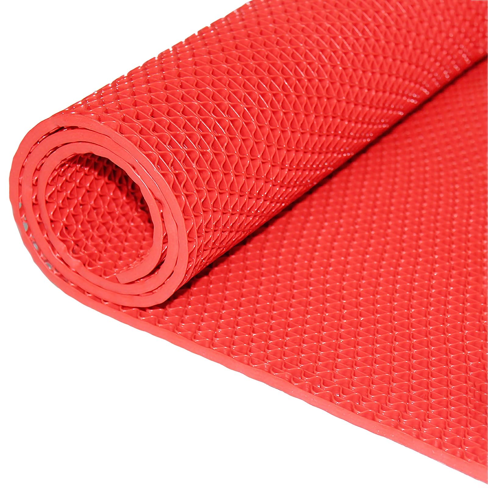 Tappetino drenante antiscivolo spesso 5mm Tappetino commerciale in PVC Tappetino per pavimento drenato per aree umide per interni ed esterni, per piscina Cucina Ristorante ( Color : Red , Size : 90cmx