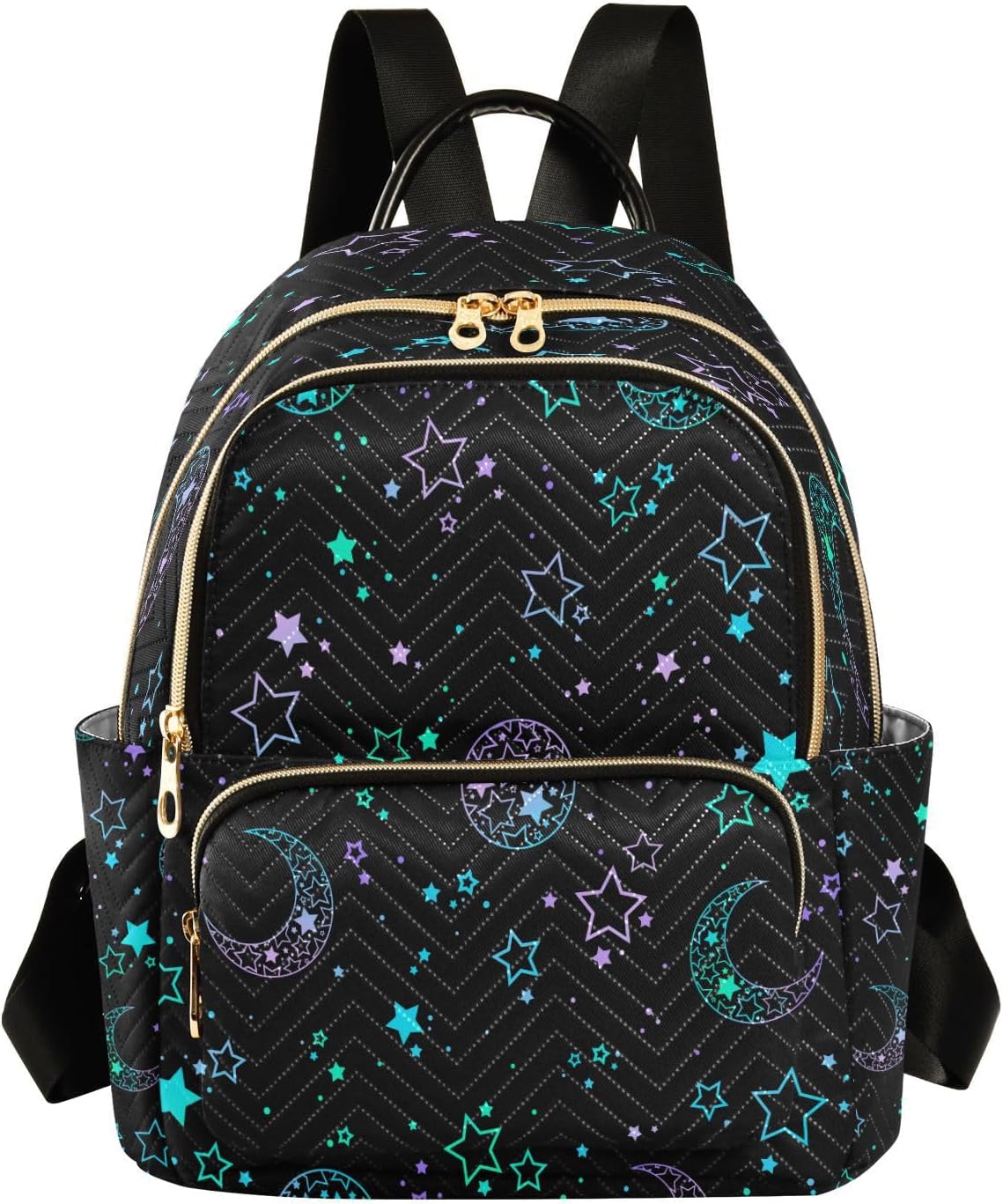 senya Fashion Backpack Mini Backpack Purse Casual Daily Backpack Star Moon Sun for Travel for College Work