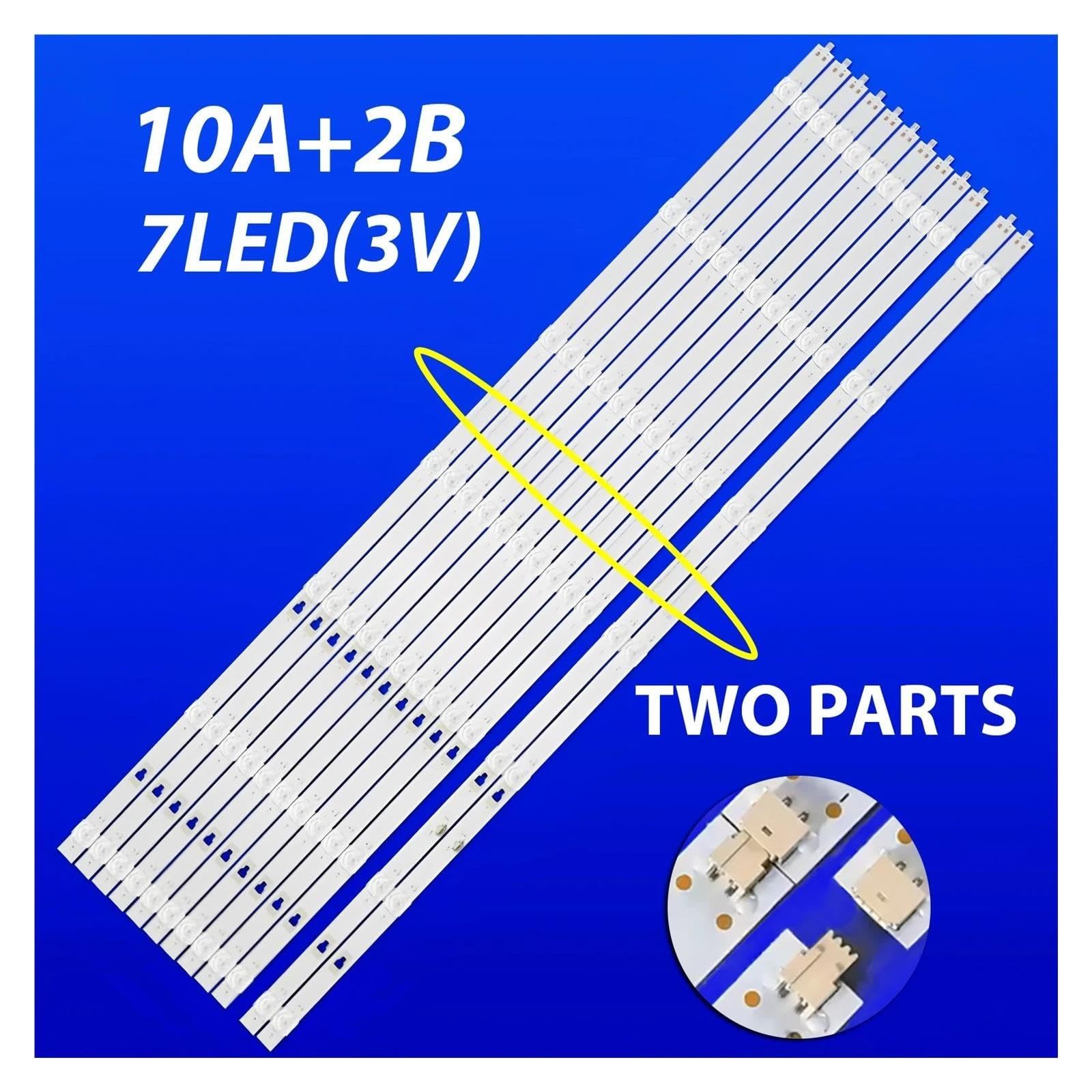 Bandes de rétroéclairage LED for Haier 75 Smart TV S1, Eko K750USG
