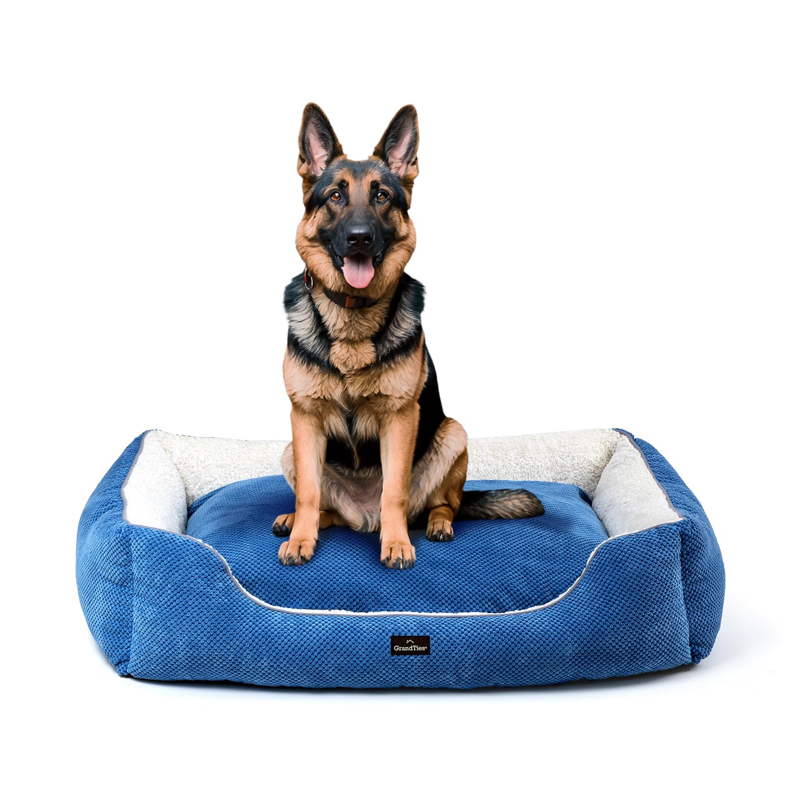 Amazon | GrandTies グランタイズ ペットベッド カドラー (ブルー, XL