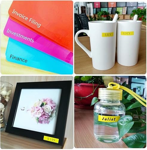 Miniatura 6 de Paquete de 2 casetes de etiquetas D1 45022 negro sobre plata compatible con cartucho de etiquetado Dymo compatible con LabelManager 160 280 PnP (12