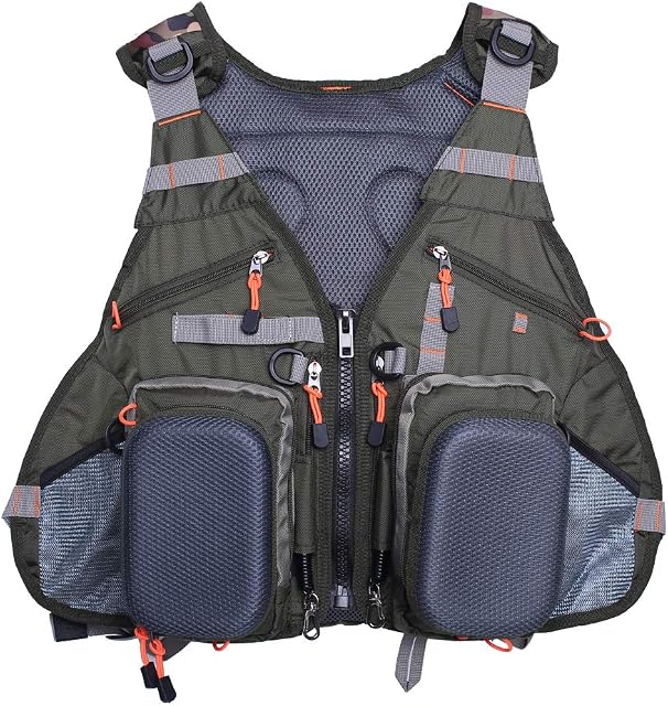 Kylebooker Fly Fishing Vest Anglers Mesh Adjustable Breathable Men and Women Jacket Outdoor Jackets Wasitcoat Coat