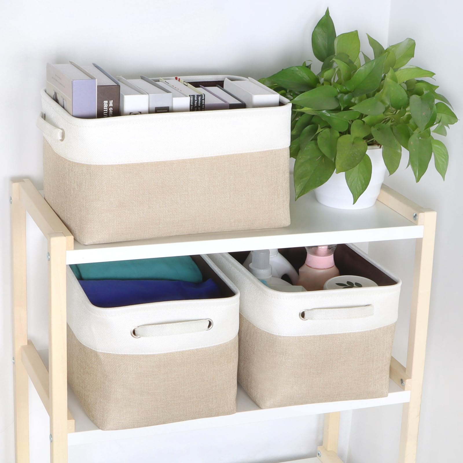Amazon.com - Kntiwiwo Foldable Storage Bin Collapsible Fabric