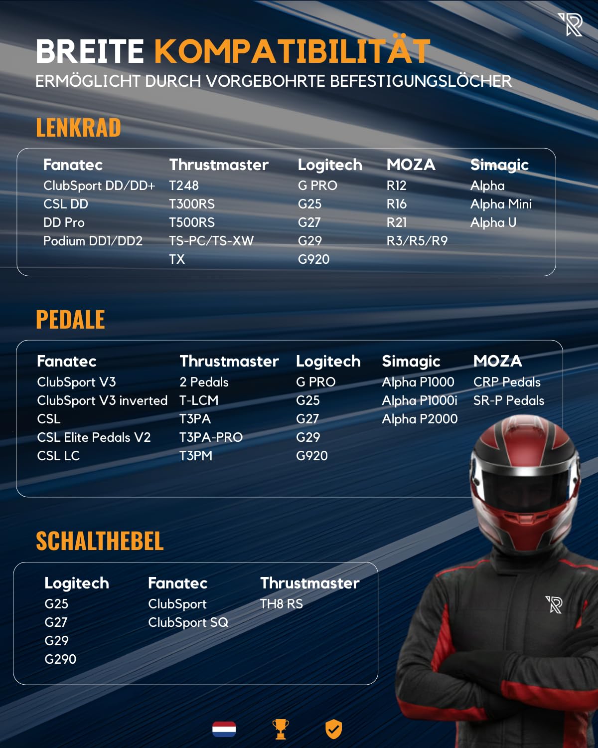 Ranqer Simulator Racing Seat, verstellbarer Rennsitz aus PU-Leder für SimRacing, ergonomischer Cockpit-Sitz, geeignet für PC, PlayStation und Xbox, Lenkrad und Pedale separat erhältlich