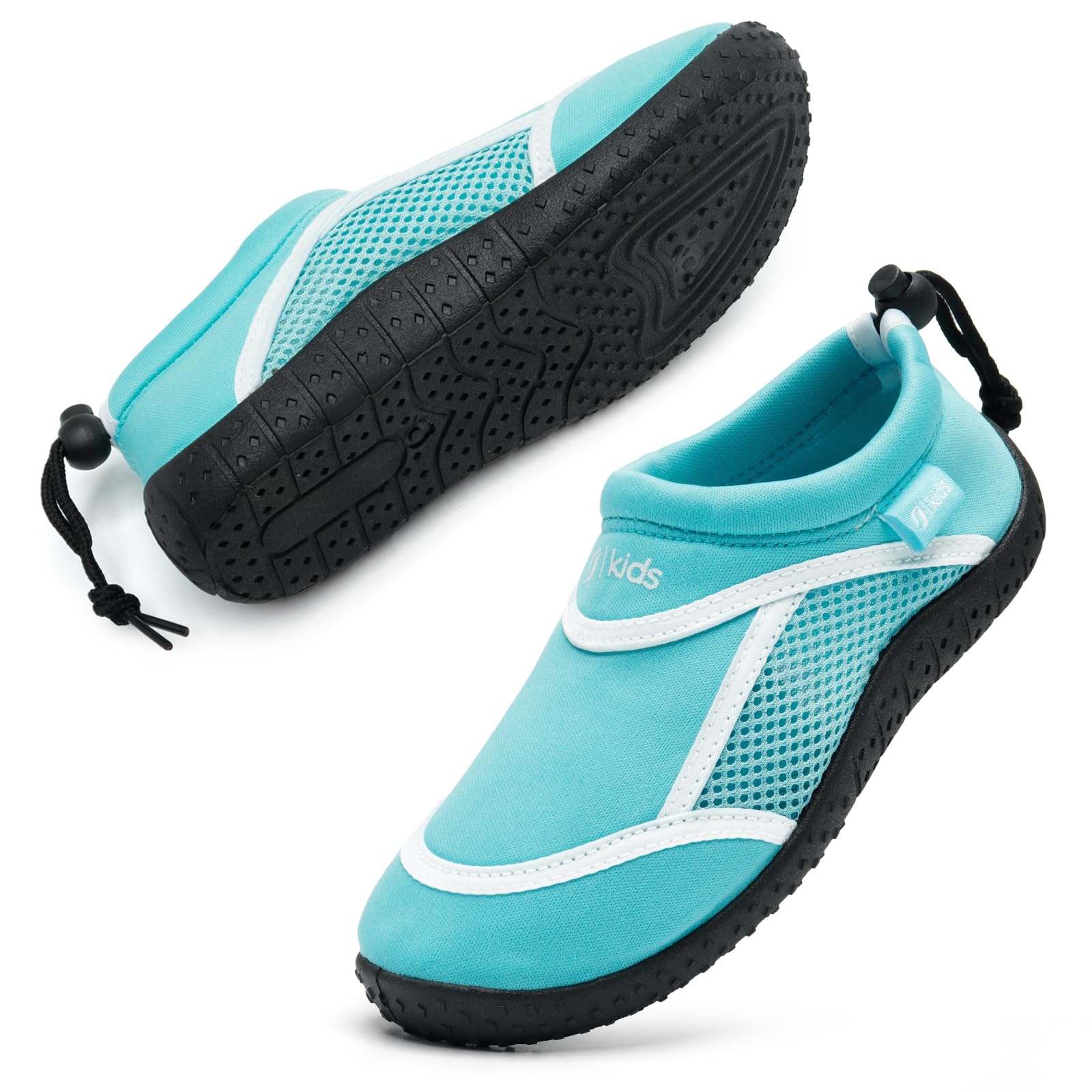 HKR Escarpines Niño Cangrejeras Niño Ligero Zapatos de Agua Flexible Transpirable Secado Rápido Calcetines para Piscina EU28-38