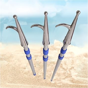LXLZYXSF 6.6ft 9.8ft 13.1ft 16.4ft 19.7ft Boat Hook with Telescopic Pole, Reaching Tool Pickup Grabber Extra Long, Docking Sticks for Rescuing Pulling Pushing