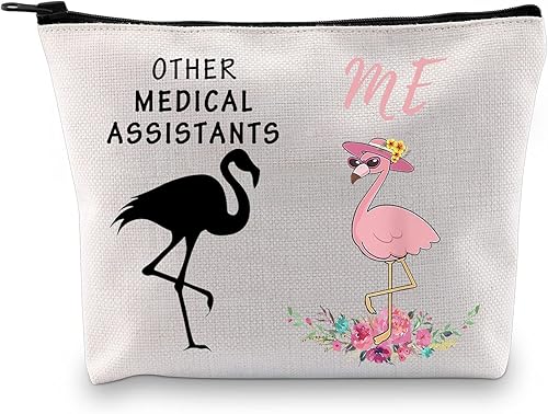 GJTIM Regalo de asistente médico Regalo de enfermera Regalo médico Otro asistente médico Me Bolsa de cosméticos MA Graduación Jubilación Maquillaje
