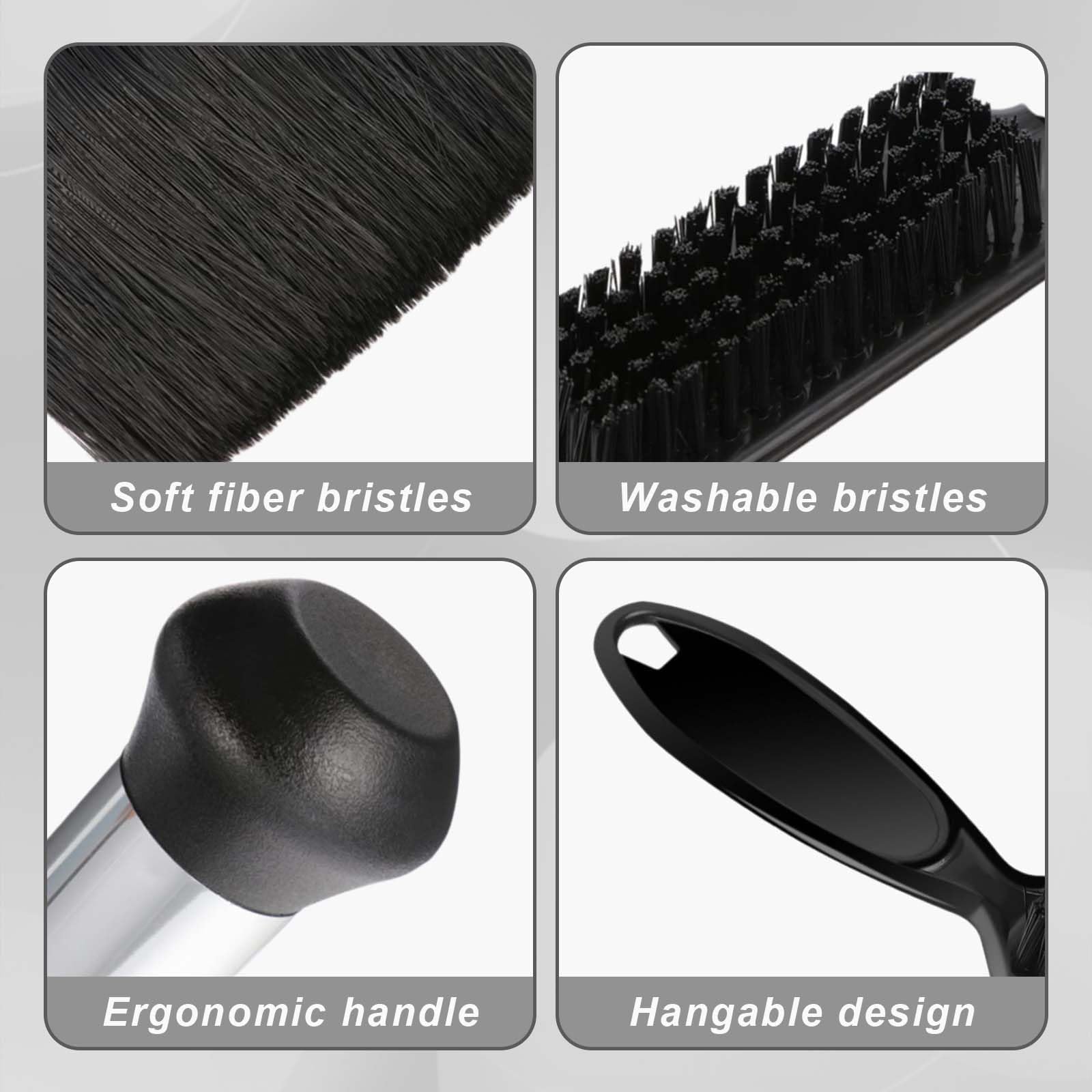 5 pezzi Spazzola per capelli per salone,Spazzola per parrucchiere,Pennello pulizia,Pennelli da parrucchiere,Pennello da barbiere,accessori per capelli,pulizia dei capelli,rimozione della polvere
