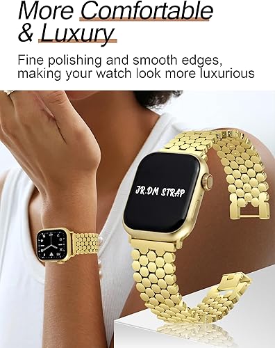 Vista 18 de JR.DM Starlight - Correas compatibles con Apple Watch de 1.496 pulgadas, 1.575 pulgadas, 1.614 pulgadas, 1.654 pulgadas, 1.732 pulgadas, 1.772 E