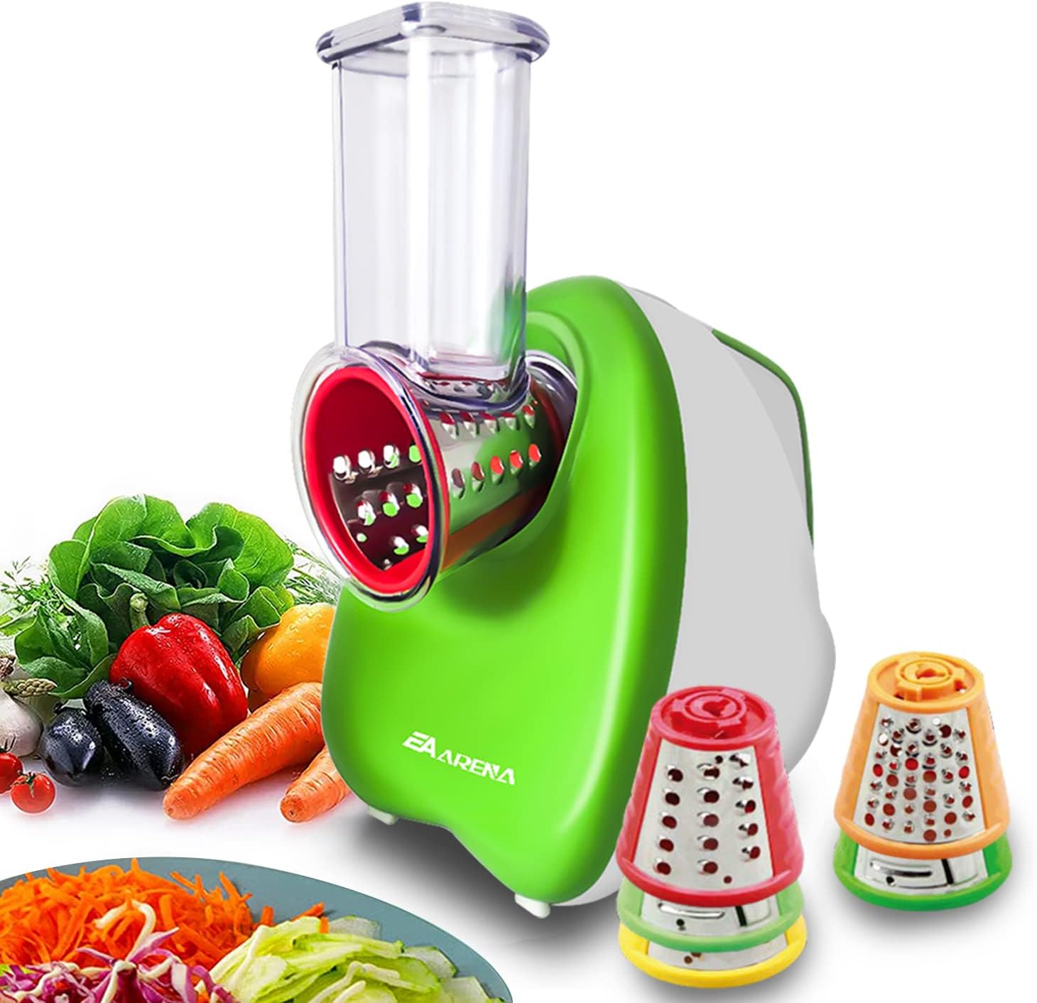 2L Electric Vegetable Fruit Cutter Cheese Chopper Grater Cucumber