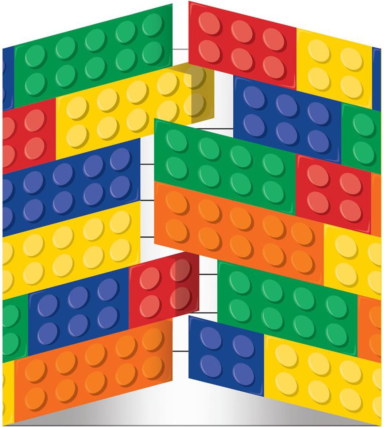 Building Block Birthday Party Invitations (16 Guests)