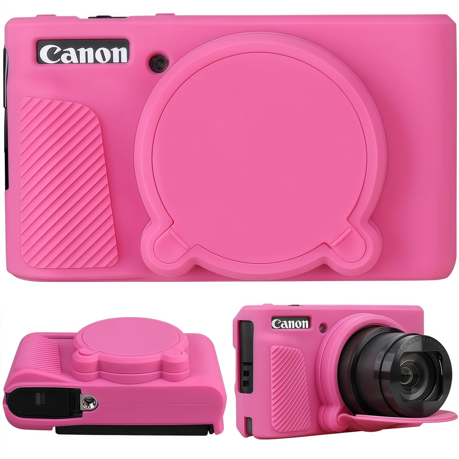 SZHSYJY Camera Case for Canon PowerShot SX740/ SX730 Digital Camera,Soft Silicone Protective Bag Removable Lens Cover,Anti-Scratch Slim Fit