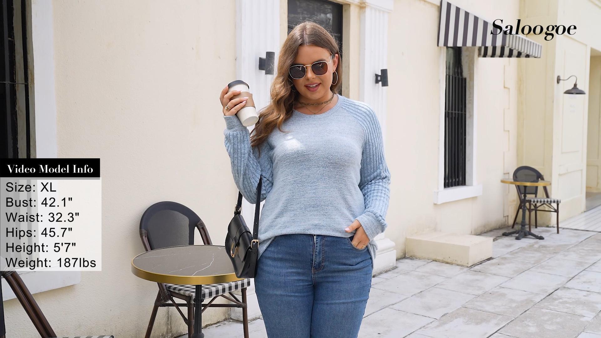 Blue Sweater And Jeans Women Warm Soft Sweaters For Women